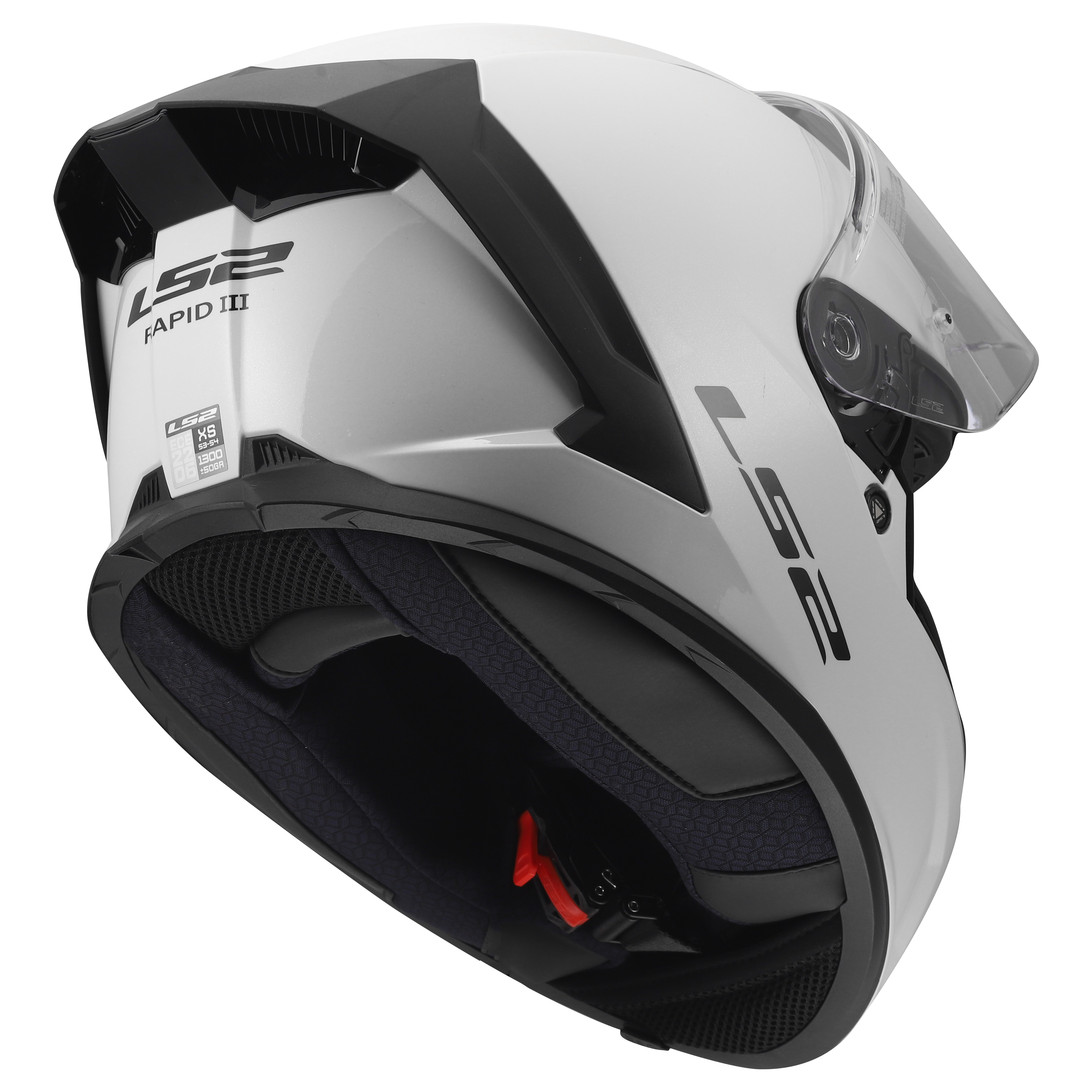 LS2 FF820 RAPID III SOLID GLOSS WHITE 168200002 (4)